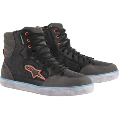 Afbeelding van Alpinestars J 6 Canvas Waterdichte motorschoenen, zwart grijs, afmeting 46 voor man
