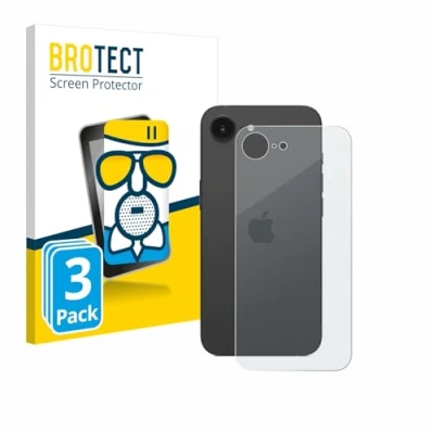 Afbeelding van BROTECT Screenprotector voor Apple iPhone 16e (Achterkant) Folie Beschermfolie Beschermglas matte (3 Stuks)