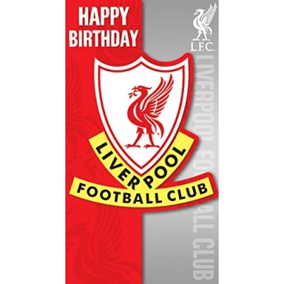 Afbeelding van Liverpool FC LP047 Gestanste kaart Crest verjaardagskaart, meerkleurig, 12,8 x 0,2 23,2 cm, 9 5 inch