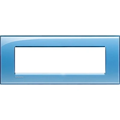 Afbeelding van Legrand livinglight rechthoekig afdekraam blauw 7modules btlna4807ad
