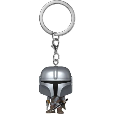 Afbeelding van Funko Pop! Sleutelhanger: Star Wars: the Mandalorian Novelty Keyring Collectable Mini Figuur Kous Filler Cadeau Idee Officiële Merchandise TV Fans Rugzak Decor