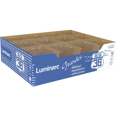 Afbeelding van Glas Luminarc Ruta 36 Transparant (360 ml) (12 Stuks)