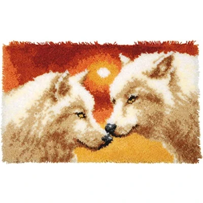 Afbeelding van Smyrna knoopkit Wolven en zonsondergang 0156064