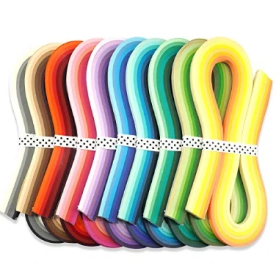 Afbeelding van JUYA Multi Color Papier Quilling Strips Set 60 Kleuren 10 packs 54cm Lengte Breedte 3mm (0.12 inch)