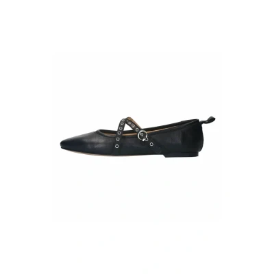 Afbeelding van sacha MIT Nieten Ballerina&#039;s met enkelbandjes, Dames, Maat: 39, Black Schoenen
