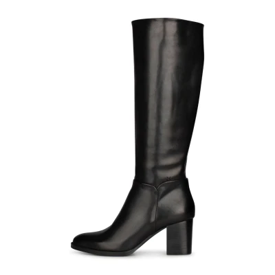Afbeelding van PS Poelman Fleur Lange Laarzen, Dames, Maat: 37, Black leather Schoenen