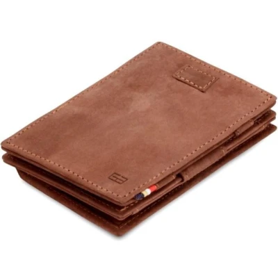 Afbeelding van Garzini Magic Wallet met Muntvak voor Mannen Card Holder RFID Bescherming Kaarthouder 8 Kaartvakken Minimalistische Pasjeshouder Heren, Java Brown