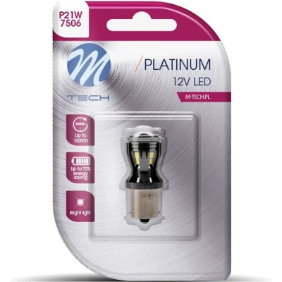 Afbeelding van M Tech Led P21W 12V Canbus Platinum 14x diode Wit