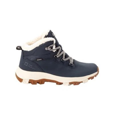 Afbeelding van Jack Wolfskin Everquest Texapore MID Snowboots Dark blue/offwhite, Dames, Maat: 37, blue/off white Leer en textiel