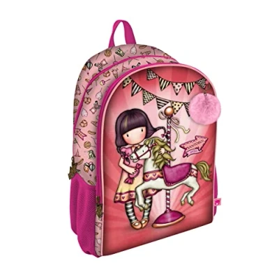 Afbeelding van Schoolrugzak Gorjuss Carousel Zalm (31.5 x 40 22.5 cm)