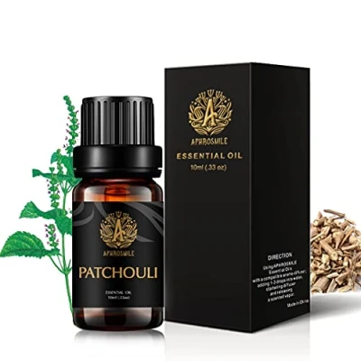 Afbeelding van Aromatherapie Patchouli Essentiële Olie, Therapeutische Grade Olie Geur, 100% Pure Etherische Geur voor Diffuser, Luchtbevochtiger, Massage 0.3 oz
