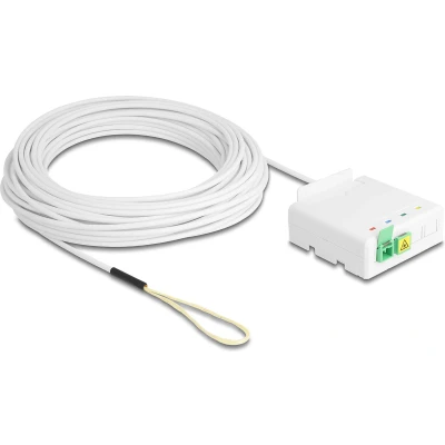 Afbeelding van Delock LWL Anschlussdose 2 x SC/APC Simplex mit Verlegekabel Set 20 m