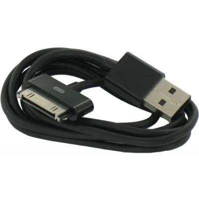 Afbeelding van USB datakabel geschikt voor Apple iPhone 3G, 3GS, 4, 4S, IPOD BLACK
