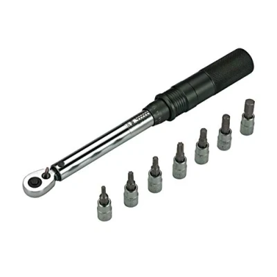 Afbeelding van BBB Cycling TorqueSet Deluxe Momentsleutel 5 verschillende inbus en 2 torxsleutels Verstelbaar met 1/4&quot; aandrijving BTL 173