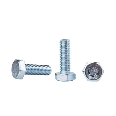 Afbeelding van (Pack van 20 stuks) DIN 933 verzinkt stalen zeskantschroeven M10 x 30 mm, zeskantbouten, volledig schroefdraad, zeskantkop (20, mm)