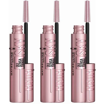 Afbeelding van 3x Maybelline Lash Sensational Sky High Mascara Very Black 7,2 ml