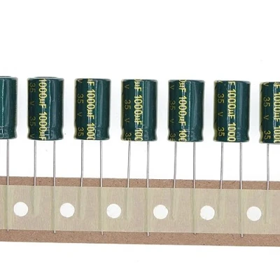 Afbeelding van 50 stuks 35 V 1000UF elektrolytische condensator van aluminium, plug in, 10 x 17 mm, mm