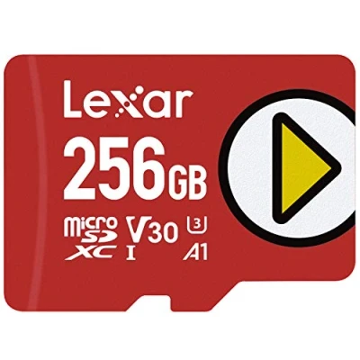 Afbeelding van Lexar PLAY 256GB Micro SD Kaart, microSDXC UHS I Geheugenkaart, Tot 150 MB/s Lezen, Compatibel met Nintendo Switch, Draagbare Gaming apparaten, Smartphone en Tablet (LMSPLAY256G BNNAG)