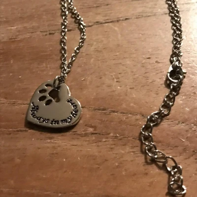 Afbeelding van GoedeDoelen.Shop Ketting Always in my Heart Herdenkings Statement Herinnerings Wellness House