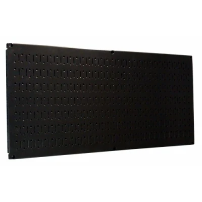 Afbeelding van Wall Control Pegboard 16 &quot;x 32&quot; Horizontale Zwart Metalen Tool Board Panel