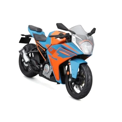 Afbeelding van Maisto KTM RC 390: Motorfietsmodel schaal 1:12, met beweegbare standaard, achterwielvering en vrij rollende wielen, blauw (5 22907 1)