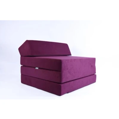 Afbeelding van Vouwmatras Gastenmatras, afmetingen 200 x 70 10 cm (violet)