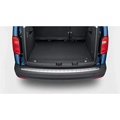 Afbeelding van VW Caddy IV bumperbescherming roestvrij staal look originele bescherming laadranden strip 2K5061195