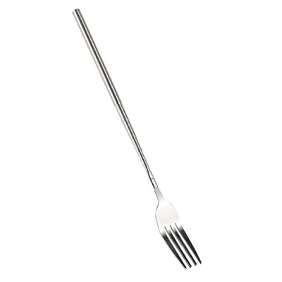 Afbeelding van Telescopische Vork BBQ Roestvrij Staal Uitschuifbare Extra Lange Steel Diner Fruit Dessert Worst Bestek Home Grill Shop