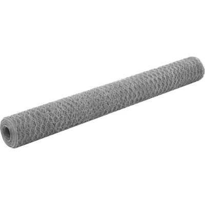 Afbeelding van vidaXL Kippengaas 25x1,2 m gegalvaniseerd staal zilverkleurig