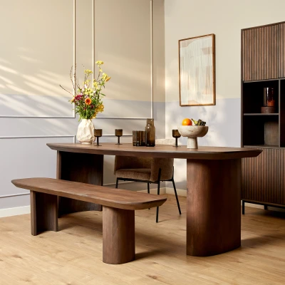 Afbeelding van Starfurn Eetkamerbank Maré 220 cm Hout