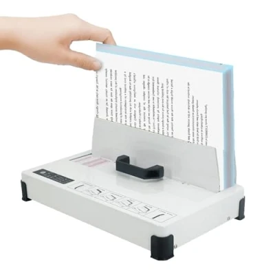 Afbeelding van Thermische bindmachine boekbinder Elektrische hotmelt 1 50MM Binddikte 500 vellen voor A3 A4 A5 Document Factuur Contract