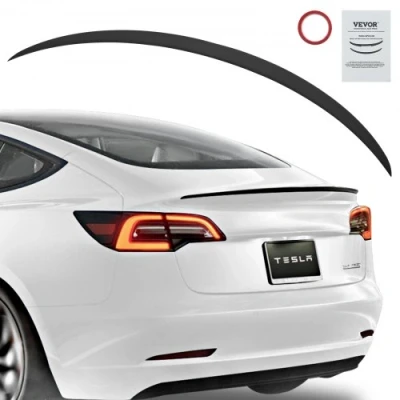 Afbeelding van VEVOR GT Wing Car spoiler, 47,2 inch compatibel met Tesla Model Y, ABS materiaal hoge sterkte, bakverf, achterspoilervleugel voor auto&#039;s, mat zwart