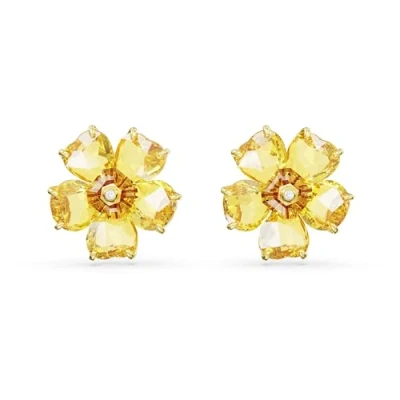Afbeelding van Swarovski 5650571 Florere Goudkleurig Oorbellen horloge Goudkleur