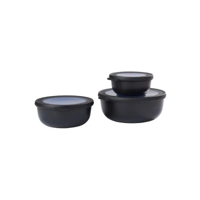 Afbeelding van Mepal Multikom Set Nordic Black 3 Delig (350, 750 ml en 1.25 Liter)