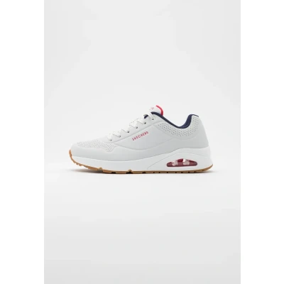 Afbeelding van Skechers Sport UNO Sneakers laag, Heren, Maat: 41.5, White/navy/red Hoogwaardig imitatieleer