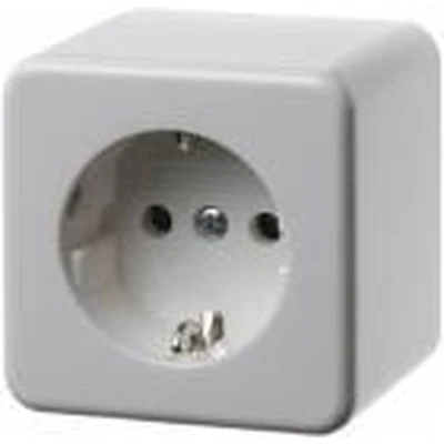 Afbeelding van SCHUKO WCD OPBOUW POLARWIT GLANS