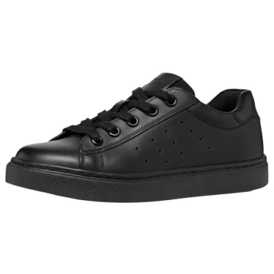 Afbeelding van Geox J Nashik Sneakers laag voor kinderen, Maat: 36, Black Leer en textiel