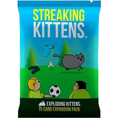 Afbeelding van Streaking Kittens di Exploding Uitbreidingspakket Kaartspellen voor volwassenen, tieners en kinderen, (Engelse editie)