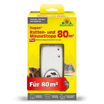 Afbeelding van Neudorff Sugan ratten en muizenstop 80 m², ultrasoon apparaat voor binnenruimtes, tegen muizen