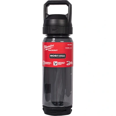 Afbeelding van Milwaukee PACKOUT™ Plastic Fles met Drinkdop 740 ml Zwart 4932498639