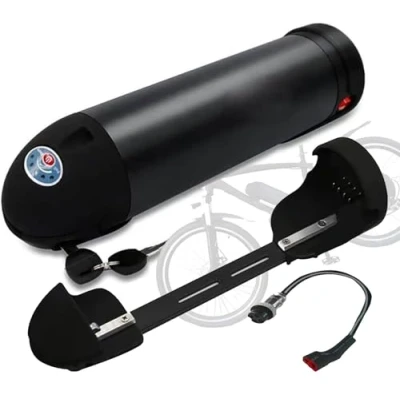 Afbeelding van Ebike accu 48V 10Ah 15Ah Lithium accupakket Ketelvormige met BMS beschermingsbord oplader voor 200W 350W 500W 800W 1000W motoren 15AH,320mm
