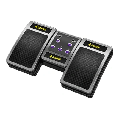 Afbeelding van Donner Bluetooth Page Turner Pedaal, Draadloze Pedaal Oplaadbare Bladmuziek Leesregelaar voor Tablets, Zilver