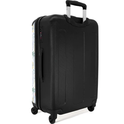 Afbeelding van NoBoringSuitcases.com Grote koffer Zomers illustraties kleurrijk Kinderkoffer geschikt voor jongen en meisjes Reiskoffer met 4 wielen Trolley op wieltjes Rolkoffer groot kinderen 72 liter Ruimbagage valies 20kg