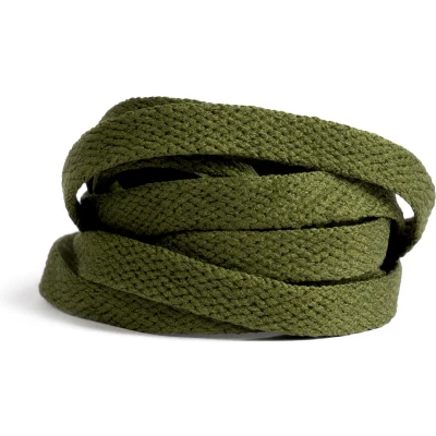 Afbeelding van GBG Sneaker Veters 180CM Olijfgroen Olive Green Schoenveters Laces Platte Veter