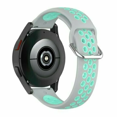 Afbeelding van Siliconen sportbandje met gesp Grijs + turquoise Xiaomi Redmi Watch 5 Active / Lite