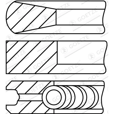 Afbeelding van Goetze Engine Zuigerveren 08 152900 10
