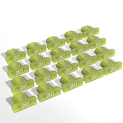 Afbeelding van AUPROTEC Mini LP autozekeringen, platte steekzekeringen 2A 30A keuze: 20 A ,geel, stuks