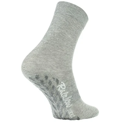 Afbeelding van Rainbow Socks Man Vrouw Kleurrijke Katoenen Anti slip Sokken ABS 1 Paar Grijs Maat 39 41