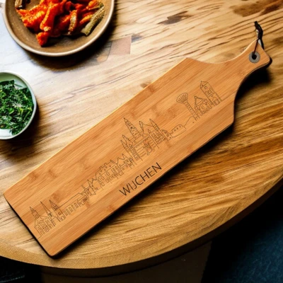 Afbeelding van Serveerplank met skyline van Wijchen