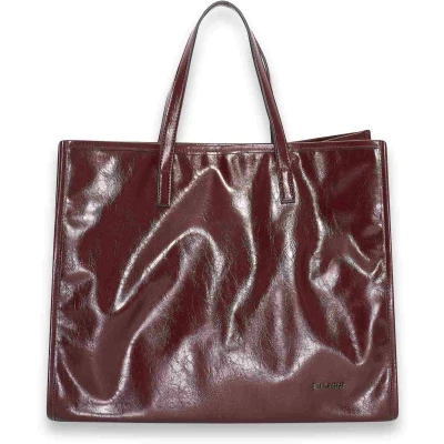 Afbeelding van Crinkle shopper ( bordeaux kleurige )